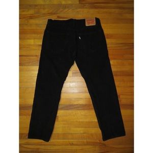 Levi 502 black corduroy pants